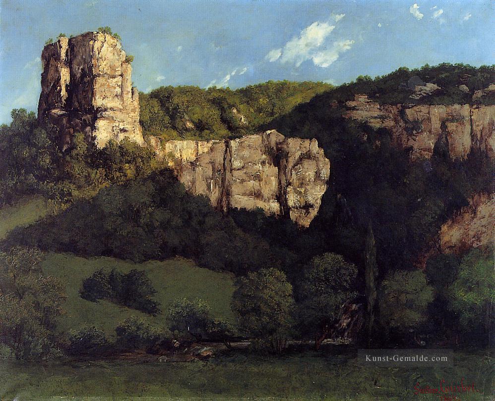 Landschaft Bald Rock im Tal von Ornans Realist Realismus Maler Gustave Courbet Ölgemälde